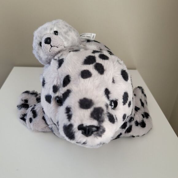 Seal Toys Spotted Mom & Pup Stuffed Animal Plush Toys #422 - Picture 2 of 7